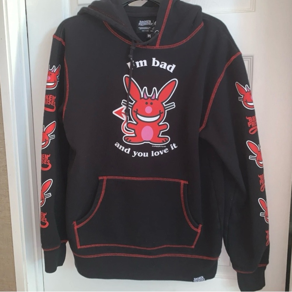 Broken Promises Women’s/Men's Black Hoodie Bad Bunny. Size Medium